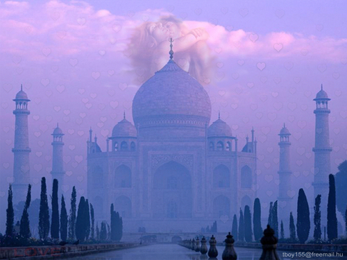 Cartoon: Taj Mahal    L O V E (medium) by T-BOY tagged mahal,taj