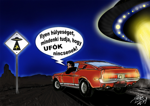 Cartoon: UFOs are not that stupid (medium) by T-BOY tagged stupid,that,not,are,ufos