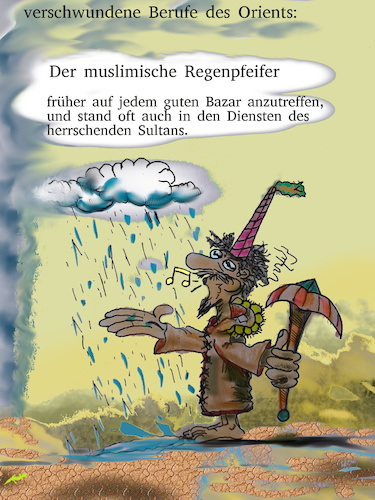 Cartoon: es war einmal (medium) by wheelman tagged orient,märchen,vergangenheit,dürre,wasser,regen,wolke