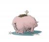 Cartoon: crisis. (small) by geomateo tagged finanzkrise,bank,money,crisis