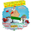 Cartoon: Elf-censorship (small) by mikess tagged christmas,santa,naked,elf,self,censorship,north,pole,presents,obscene,obscenity
