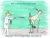 Cartoon: Third time lucky (small) by Johli tagged gesundheit,medizin,arzt,patient,dart,spritze,injektion,
