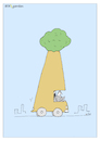 Cartoon: BAUMAUTO (small) by Oliver Kock tagged wald,auto,naturschutz,umweltschutz,wood,car,natur,nature,polution,umweltverschmutzung,cartoon,nick,blitzgarden