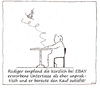 Cartoon: Fehlkauf (small) by Oliver Kock tagged ebay,fehlkauf,untertasse,tasse,unzufriedenheit,unpraktisch,kaffee,kaffeetasse