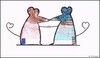 Cartoon: Mäuse (small) by Oliver Kock tagged mäuse,kohle,schotter,piepen,geld,liebe,kuss,cartoon,nick,blitzgarden