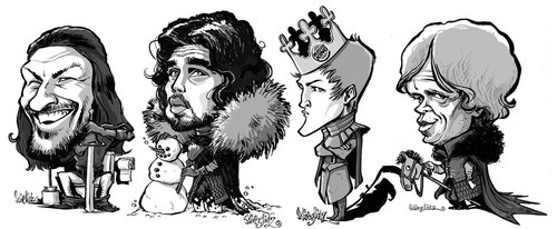 Cartoon: Game of Thrones (medium) by stieglitz tagged game,of,thrones,characters,karikatur,caricature,caricatura