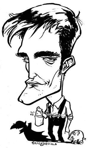 Cartoon: Robert Pattinson (medium) by stieglitz tagged robert,pattinson,karikatur,caricature