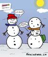 Cartoon: Nuubistische Schneemänner (small) by BRAINFART tagged schneemann,snowman,snow,schnee,mann,comic,cartoon,character,fun,funny,brainfart,art,zeichnung,winter,kalt,unterhaltung,nuub,lustig,spass,witzig