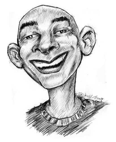 Cartoon: quel (medium) by michaelscholl tagged quel,pencil,portrait
