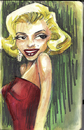 Cartoon: marilyn sketch (small) by michaelscholl tagged marilyn,monroe,actress