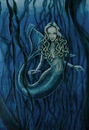 Cartoon: mermaid1 (small) by michaelscholl tagged mermaid,blue,water,sexy,blond