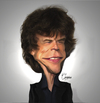 Cartoon: Mick Jagger (small) by Quidebie tagged mick jagger rolling stones music song singer celebrity caricature karikatuur