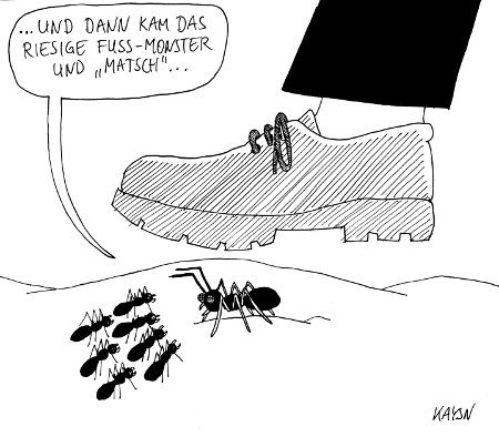 Cartoon: Ameisen-Geschichte (medium) by KAYSN tagged ameise