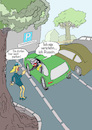 Cartoon: Damenbart (small) by sobecartoons tagged egotripp,gesellschaft,auto,verkehr,männer,ausrede,verkleidung,knöllchen
