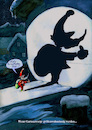 Cartoon: Größenwahn (small) by sobecartoons tagged weihnachten,weihnachtsmann,größenwahn,schattenspiel,winter,schneenacht