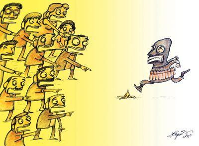 Cartoon: terror (medium) by dariush tagged nothing,