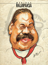 Cartoon: Mahinda Rajapaksa (small) by bharatkv tagged mahinda,rajapaksa,srilanka,president,leader,caricature,cartoon,lanka,lion,politics