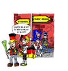 Cartoon: Fans (small) by Toeby tagged fans cosplay batman fußball toeby mark töbermann
