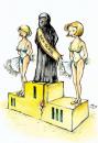 Cartoon: sex bomb (small) by Liviu tagged miss,contest,bomb,woman,