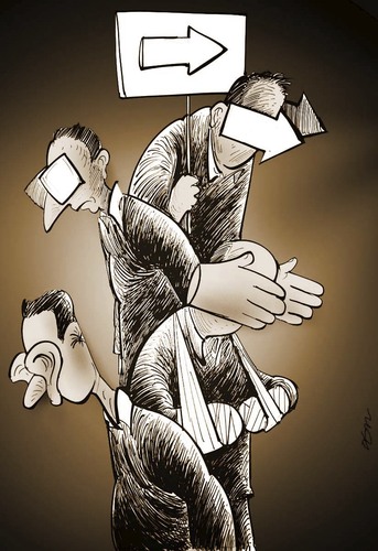 Cartoon: direction (medium) by oguzgurel tagged humor