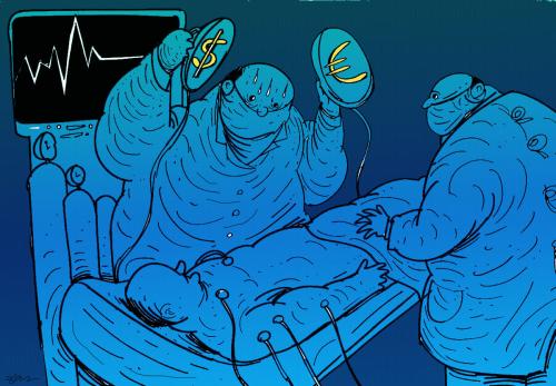 Cartoon: hospital (medium) by oguzgurel tagged humor,
