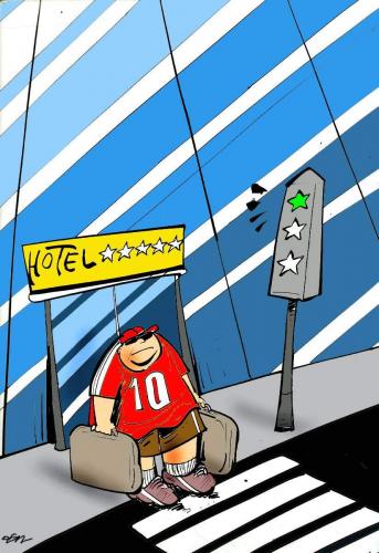 Cartoon: hotel (medium) by oguzgurel tagged humor