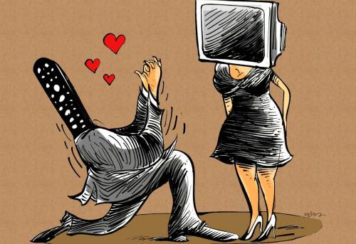 Cartoon: love (medium) by oguzgurel tagged humor