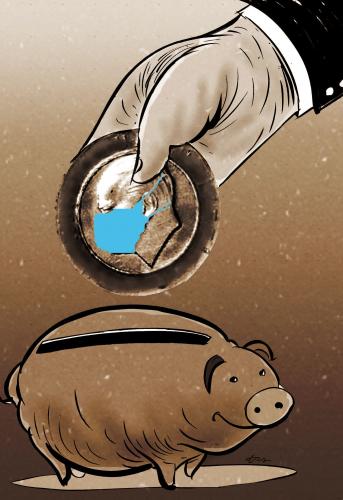 Cartoon: swine flu (medium) by oguzgurel tagged humor