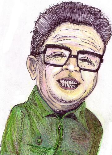 Cartoon: Kim Jong Il (medium) by artistocrat tagged politician,politics,northkorean,kim,jong,il