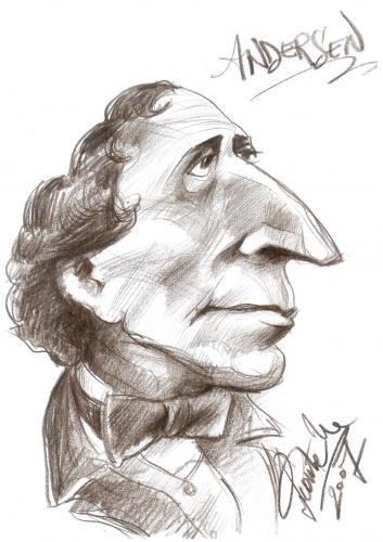 Cartoon: Hans Christian Andersen (medium) by leonten tagged no,