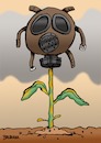 Cartoon: Gas Mask (small) by dbaldinger tagged environment pollution ecology