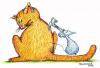 Cartoon: Ouch (small) by dbaldinger tagged cat mouse hammer animals 