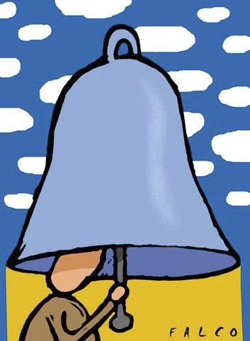 Cartoon: bell (medium) by alexfalcocartoons tagged bell