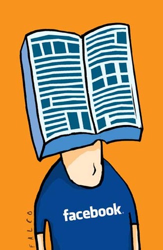 Cartoon: Facebookman (medium) by alexfalcocartoons tagged facebookman