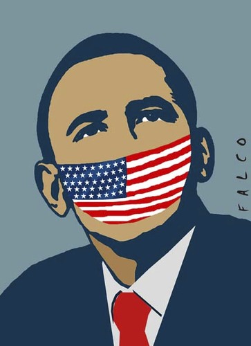 Cartoon: Obama (medium) by alexfalcocartoons tagged obama