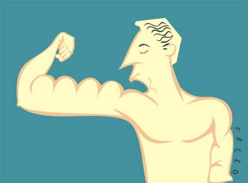 Cartoon: sportman (medium) by alexfalcocartoons tagged man,exercise,sport,sportman,strong,