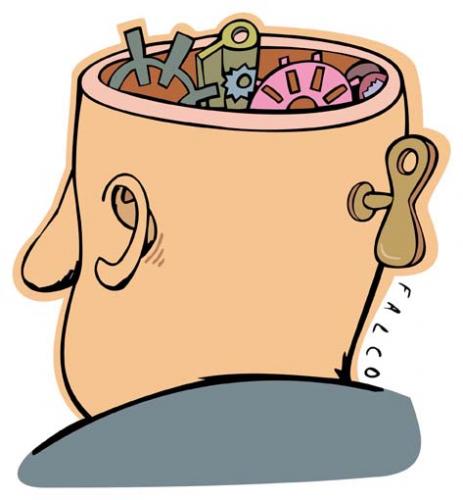 Cartoon: stringhead (medium) by alexfalcocartoons tagged string,head,machine