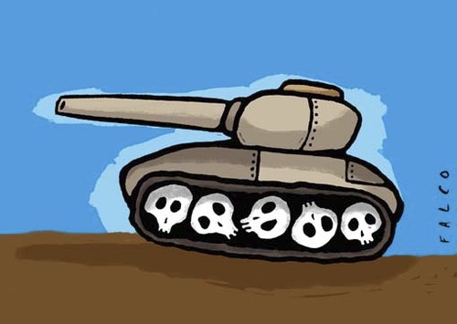 Cartoon: tank (medium) by alexfalcocartoons tagged tank,war