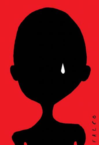 Cartoon: tear (medium) by alexfalcocartoons tagged tear,children,africa,poverty,