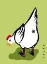 Cartoon: chicken (small) by alexfalcocartoons tagged chicken