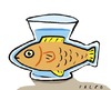 Cartoon: fishbowl (small) by alexfalcocartoons tagged fishbowl