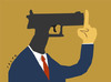 Cartoon: gunman (small) by alexfalcocartoons tagged gunman