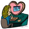 Cartoon: love chat (small) by alexfalcocartoons tagged love,chat