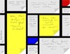 Cartoon: Mondrian postits (small) by alexfalcocartoons tagged mondrian,postits