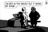 Cartoon: Fury movie (small) by sinann tagged fury,nick,sherman,tank,movie