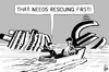 Cartoon: Italian cruise rescue (small) by sinann tagged italian cruise ship costa concordia euro rescue