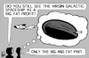Cartoon: Virgin Spaceship (small) by sinann tagged virgin,galactic,spaceship,profit,business