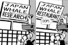 Cartoon: Whale research (small) by sinann tagged whale,research,science,japan,restaurant,food