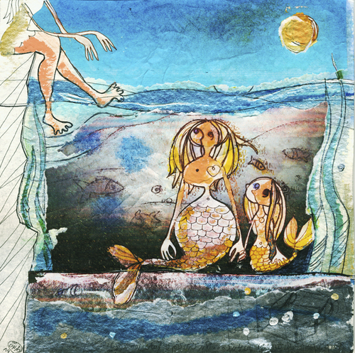 Cartoon: Mermaid (medium) by taravat niki tagged mermaid