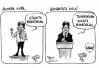 Cartoon: politicians (small) by kipanya tagged campaign